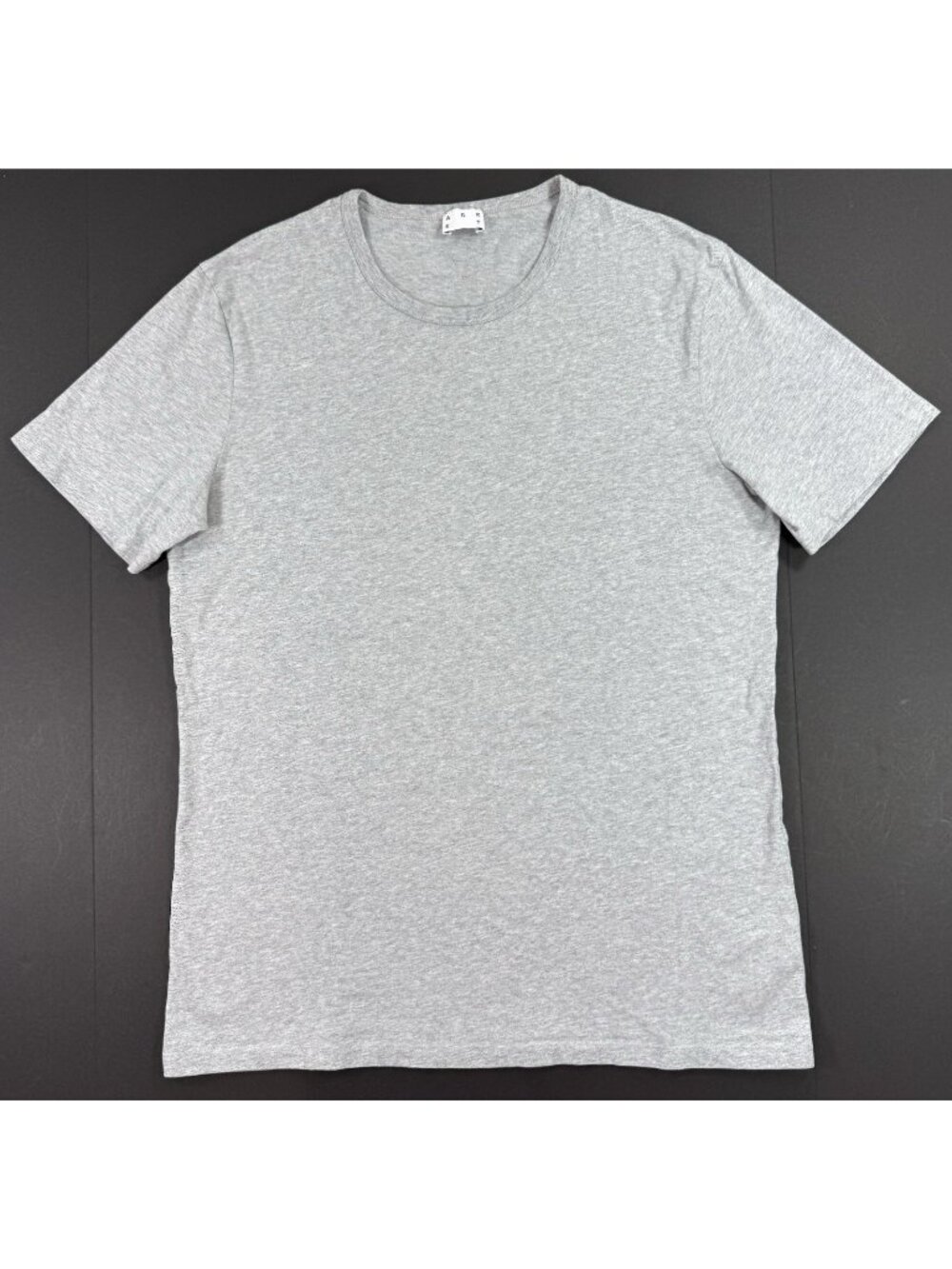Asket Mens The T-Shirt Organic Cotton Size Large Long Gray Short Sleeve